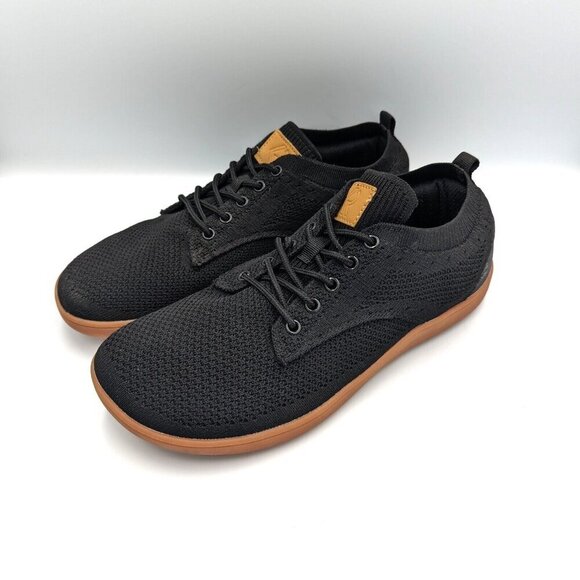 Relxfeet Men's 9 (43) Barefoot Sneakers Mesh Oxfords WIDE Toe Box Athletic Black - Picture 4 of 8